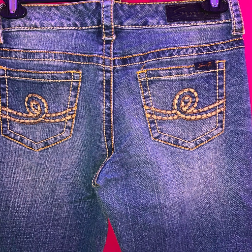 5/25$ sale - y2k seven7 stitch jeans